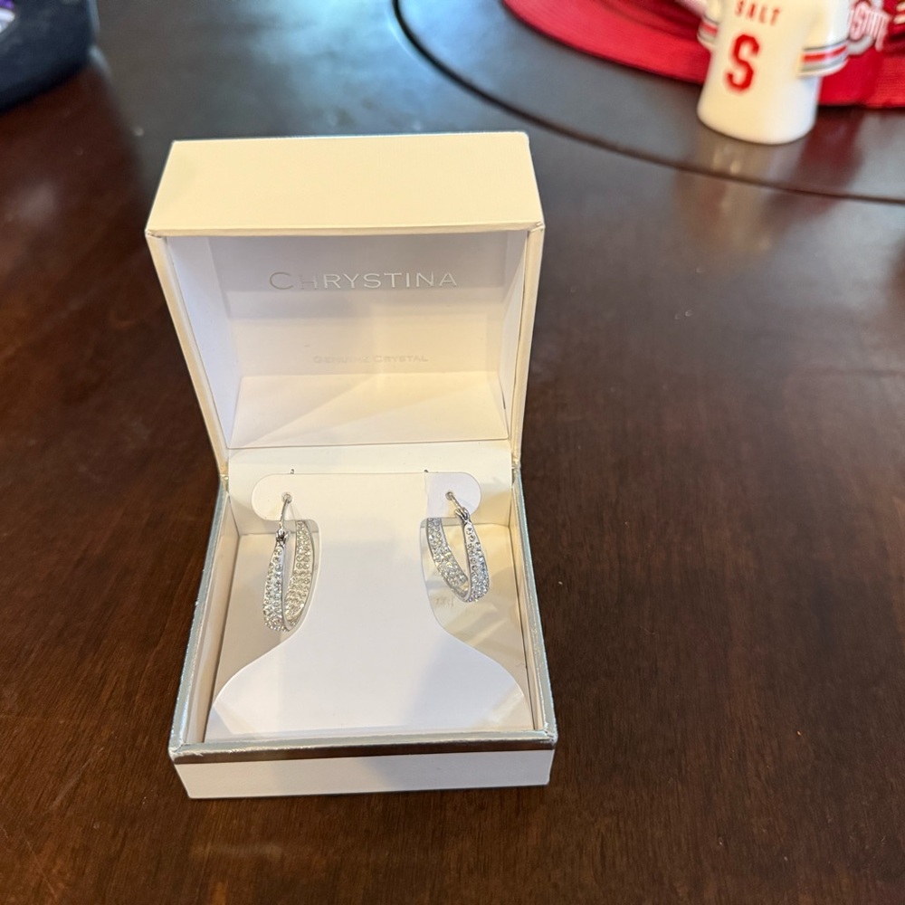 Kohl's Silver Crystal Earrings